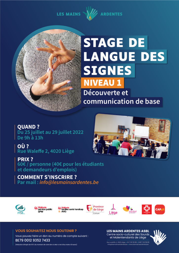 Stage de Langue des Signes LSFB