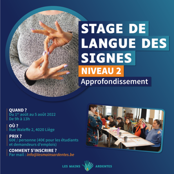 Stage de Langue des Signes LSFB