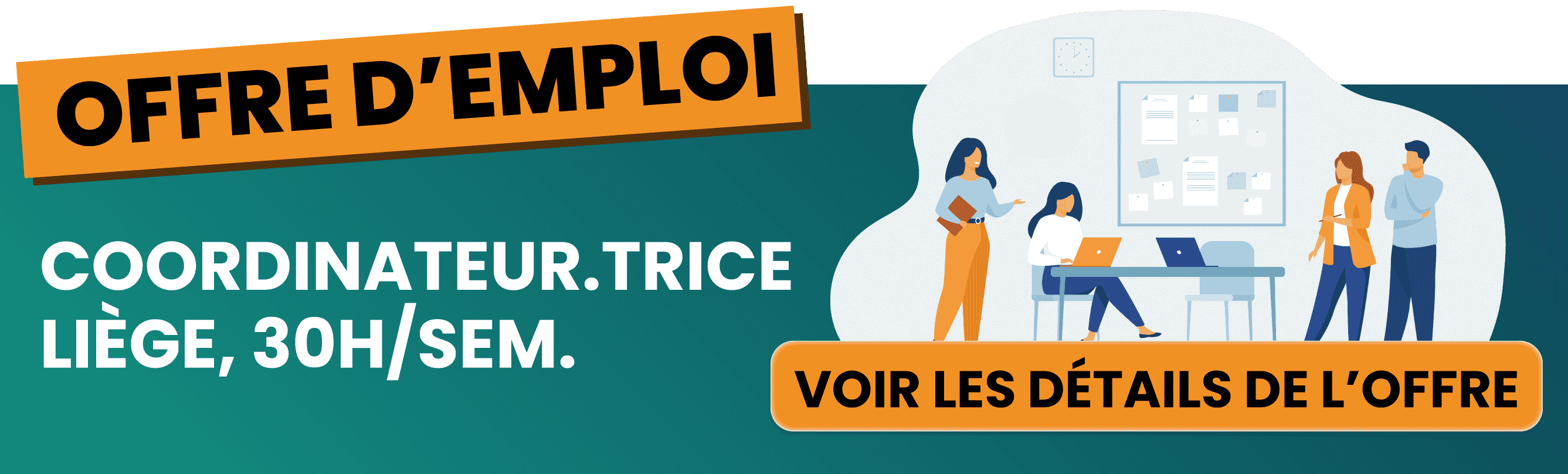 Offre d'emploi coordinateur.trice asbl Les Mains Ardentes